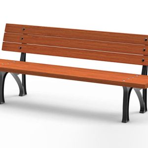 Wooden-Cast Iron Bench