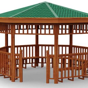 Wooden Gazebo Model 9